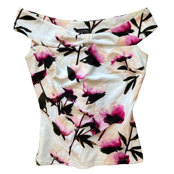 le chateau Tops - Le chateau off the shoulder floral top XS